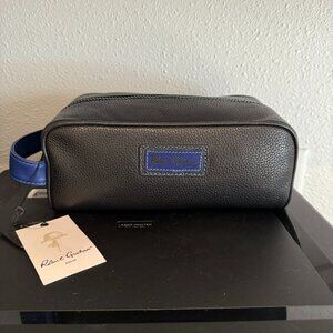 Robert Graham Black Leather Toiletry Case